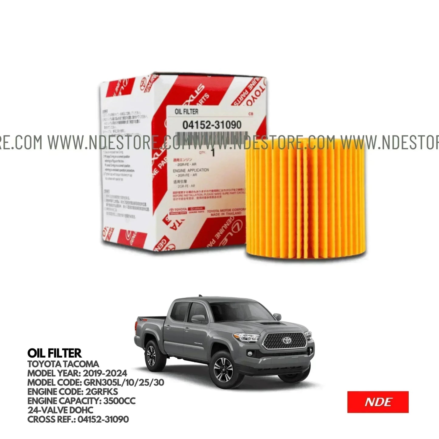 OIL FILTER FOR TOYOTA TACOMA (2019-2024) - ndestore.com