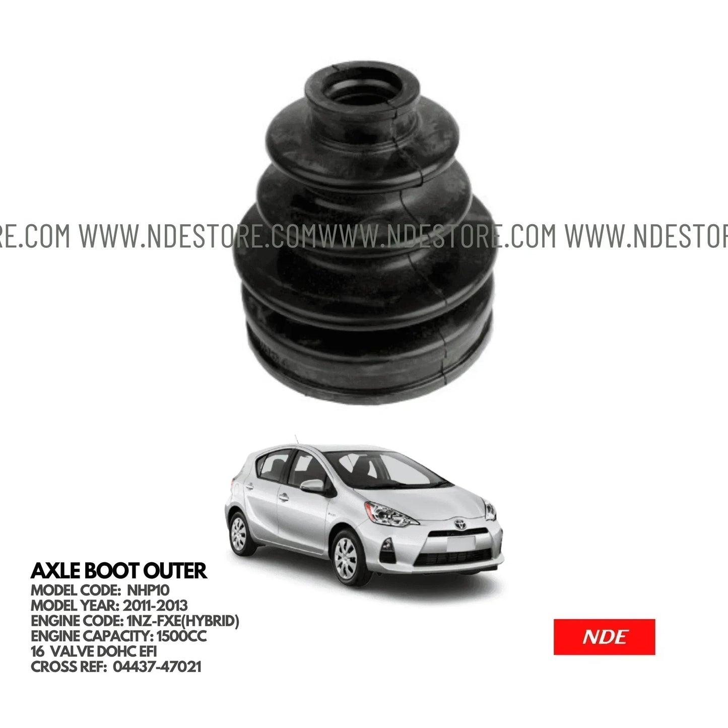 CV JOINT BOOT OUTER FOR TOYOTA AQUA (ALL MODELS) - ndestore.com