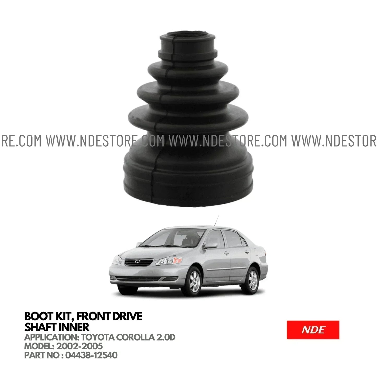 AXLE BOOT KIT INNER FOR TOYOTA COROLLA 2.0D (2002-2005) - ndestore.com