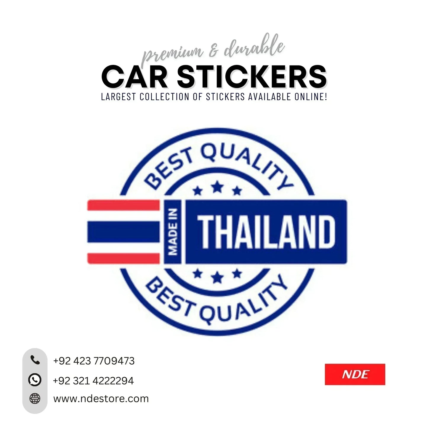 STICKER, MADE IN THALAND BEST QUALITY (SKU: 9355132) - ndestore.com