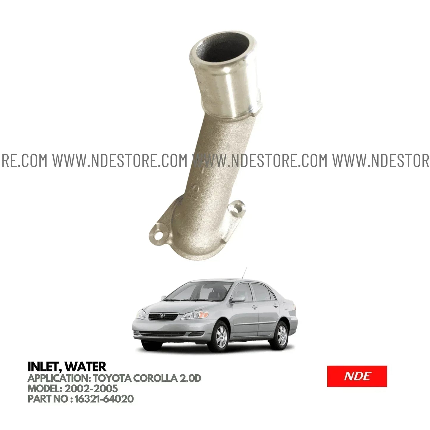 WATER JACKET WATER INLET FOR TOYOTA COROLLA 2.0D (2002-2005) - ndestore.com