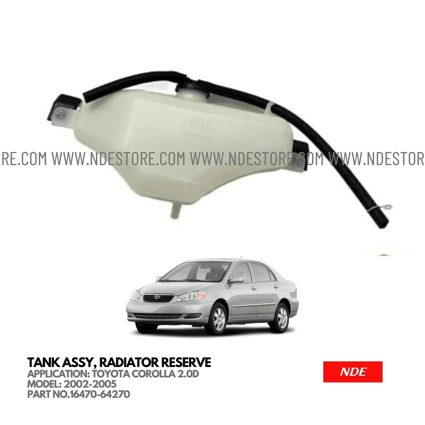 RADIATOR BOTTLE FOR TOYOTA COROLLA 2.0D (2002-2005) - ndestore.com