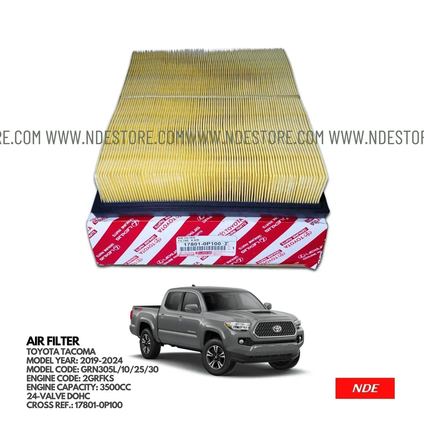 AIR FILTER ELEMENT GENUINE FOR TOYOTA TACOMA (2019-2025) - ndestore.com