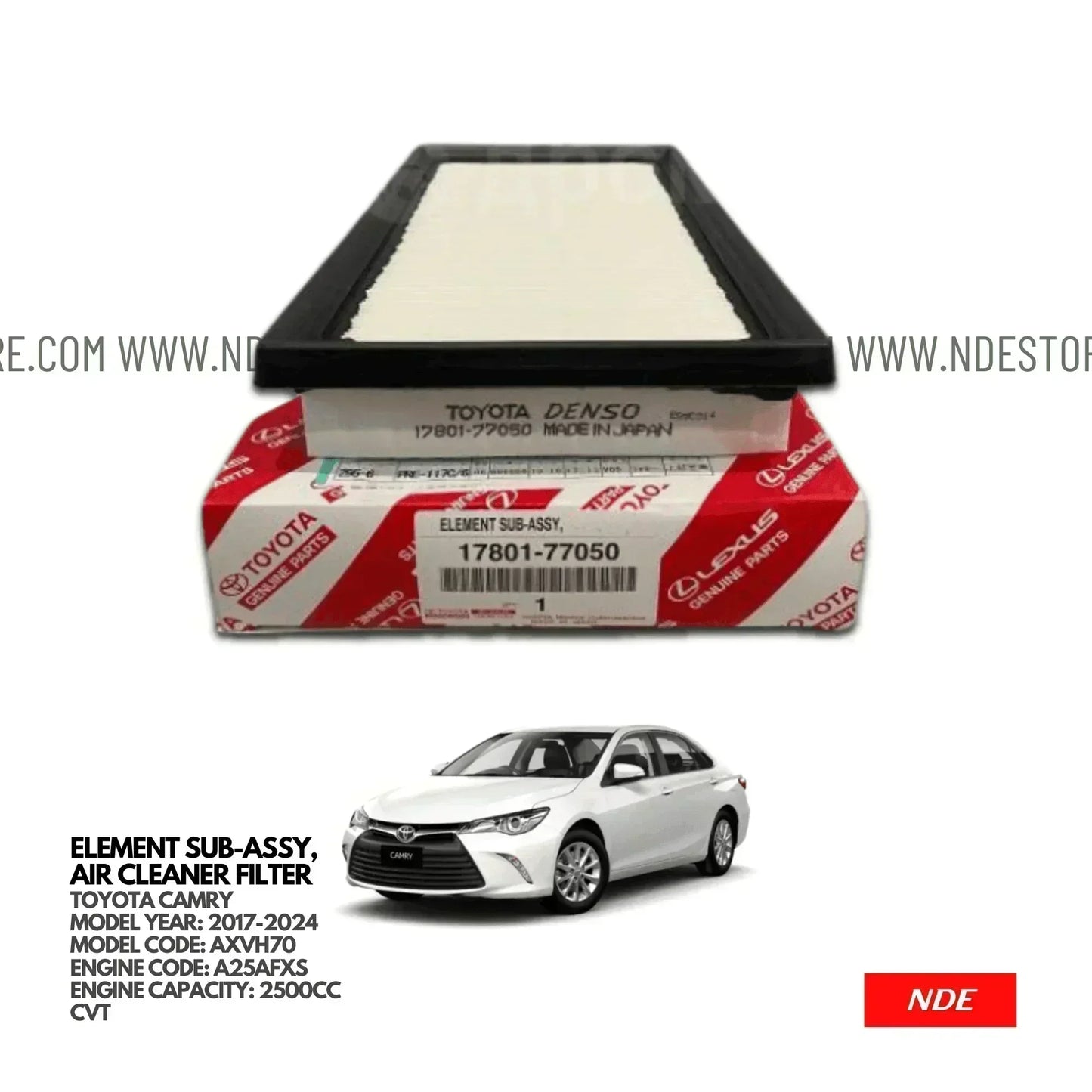 AIR FILTER ELEMENT GENUINE FOR TOYOTA CAMRY JDM (2017-2025) - ndestore.com