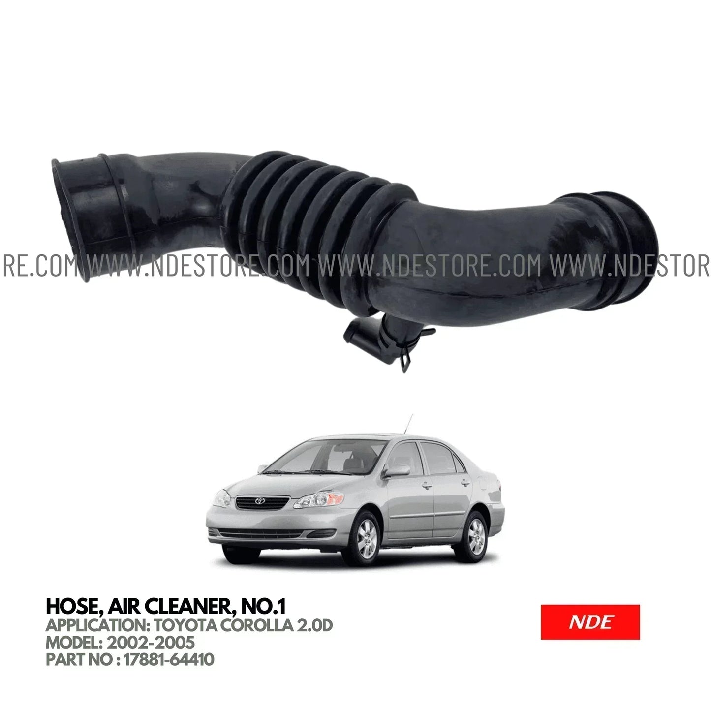 CLEANER AIR PIPE FOR TOYOTA COROLLA 2.0D (2002-2005) - ndestore.com