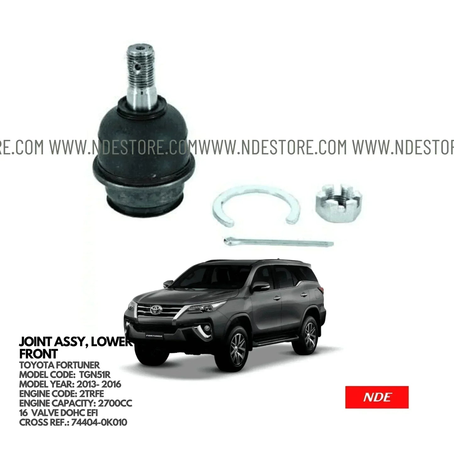 BALL JOINT ASSY LOWER FOR TOYOTA FORTUNER (2013-2016) - ndestore.com