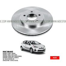 BRAKE DISC PLATE DISC ROTOR FOR TOYOTA AQUA - ndestore.com