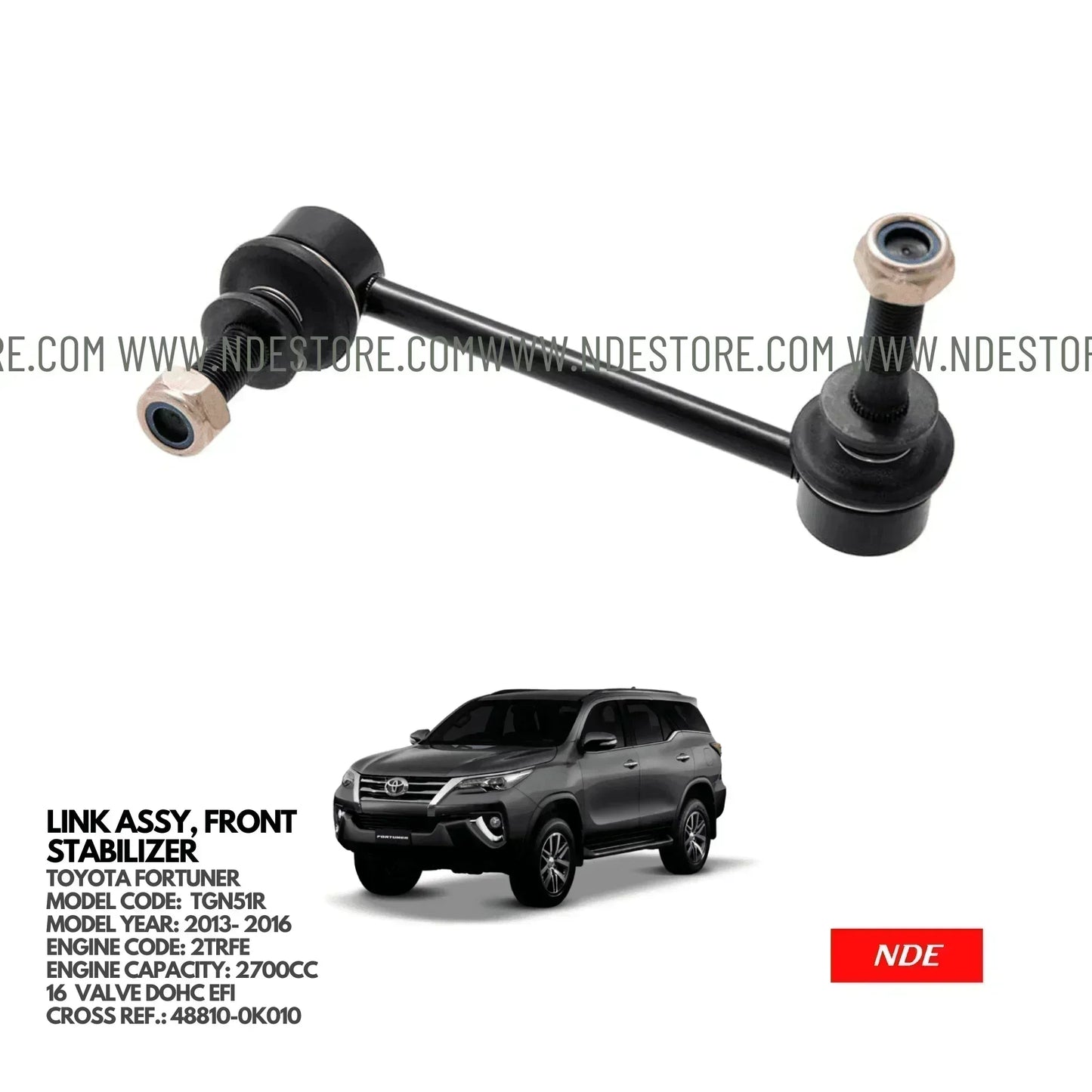 LINK ASSY FRONT STABILIZER FOR TOYOTA FORTUNER (2013-2016) - ndestore.com