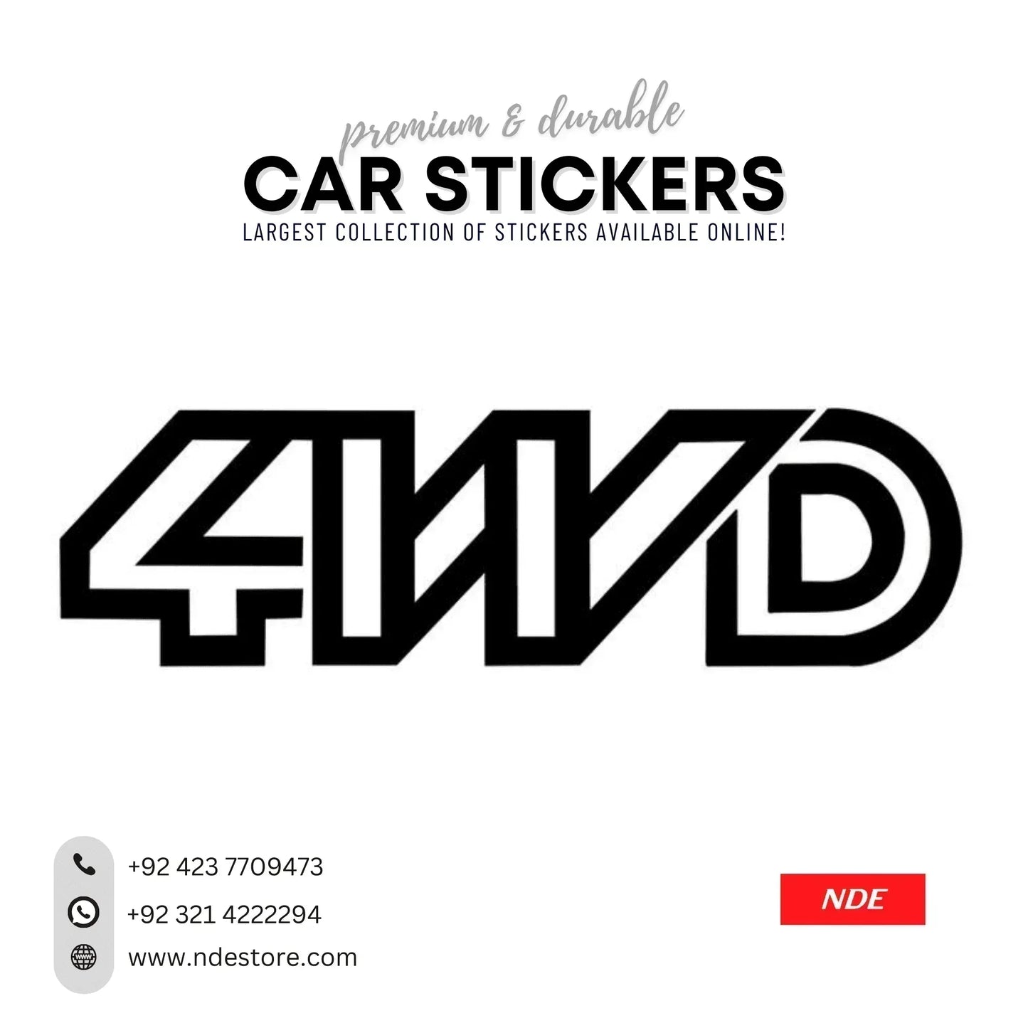 STICKER, 4WD - ndestore.com