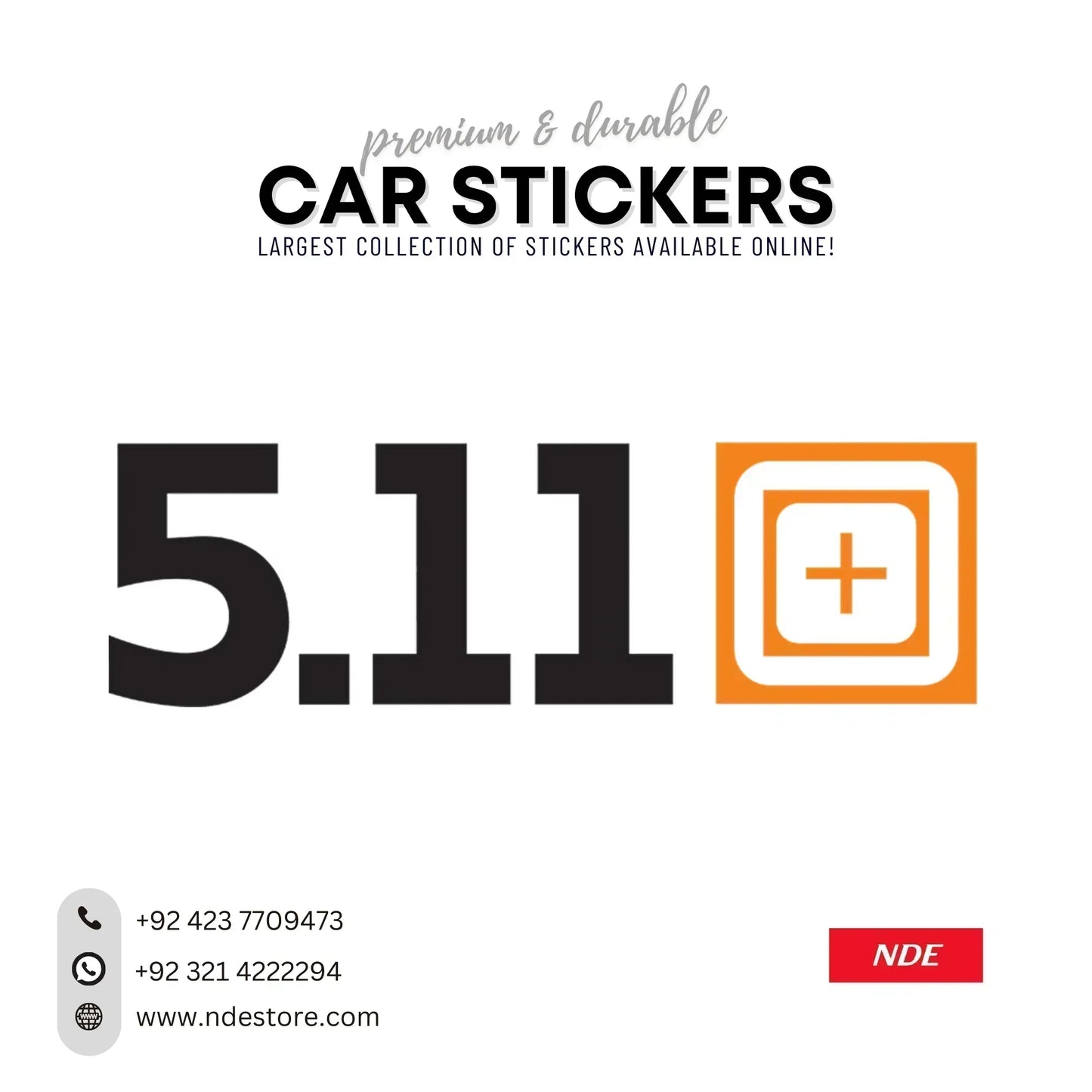 STICKER 5.11 + TACTICAL GEAR - ndestore.com