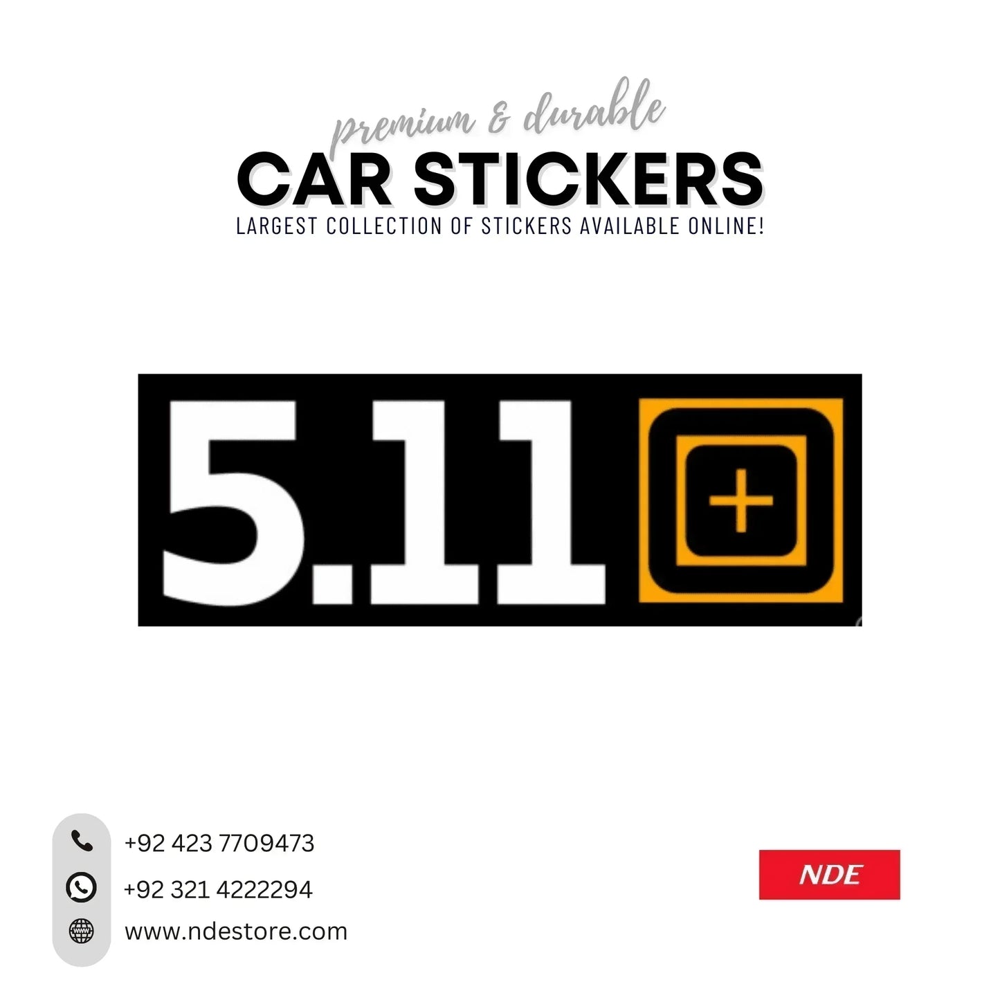 STICKER 5.11 + TACTICAL GEAR - ndestore.com