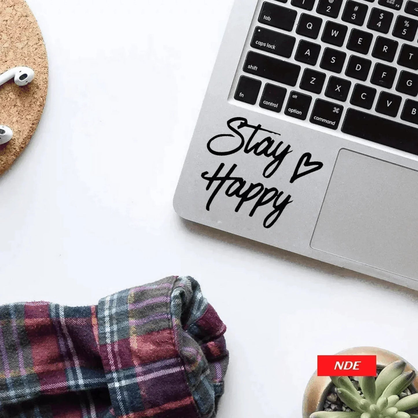 LAPTOP STICKER STAY HAPPY - ndestore.com