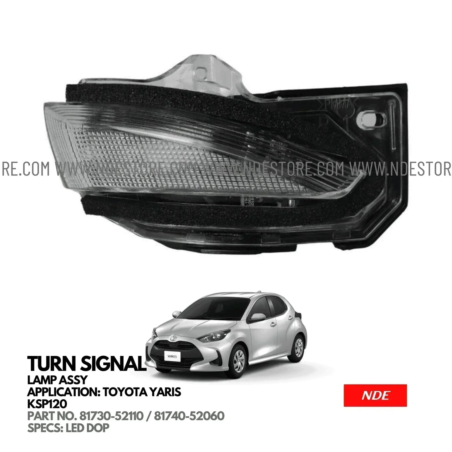 LAMP ASSY, SIDE TURN SIGNAL FOR TOYOTA YARIS KSP210 JDM (2020-2025) - ndestore.com