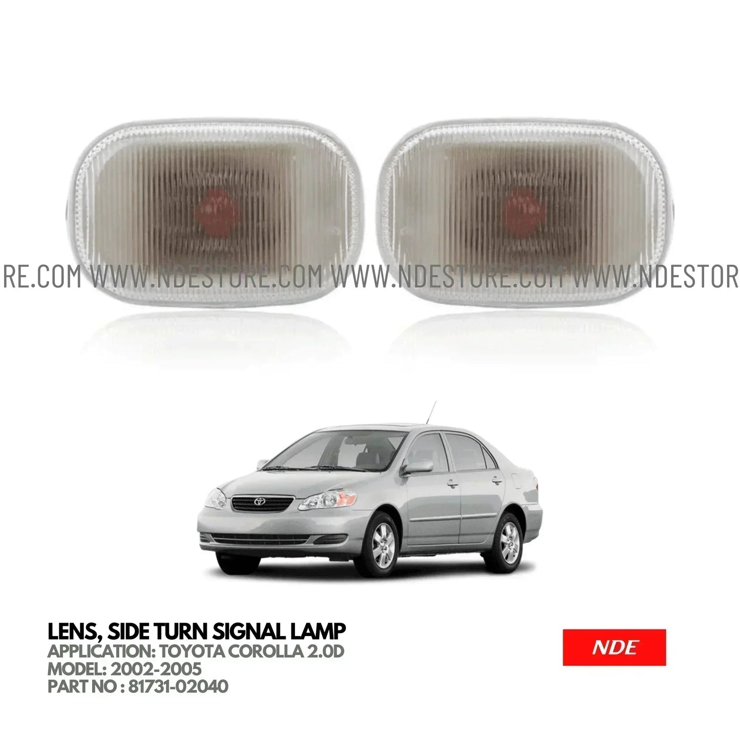 SIDE TURN SIGNAL LAMP FENDER LIGHT FOR TOYOTA COROLLA 2.0D (2002-2005) - ndestore.com