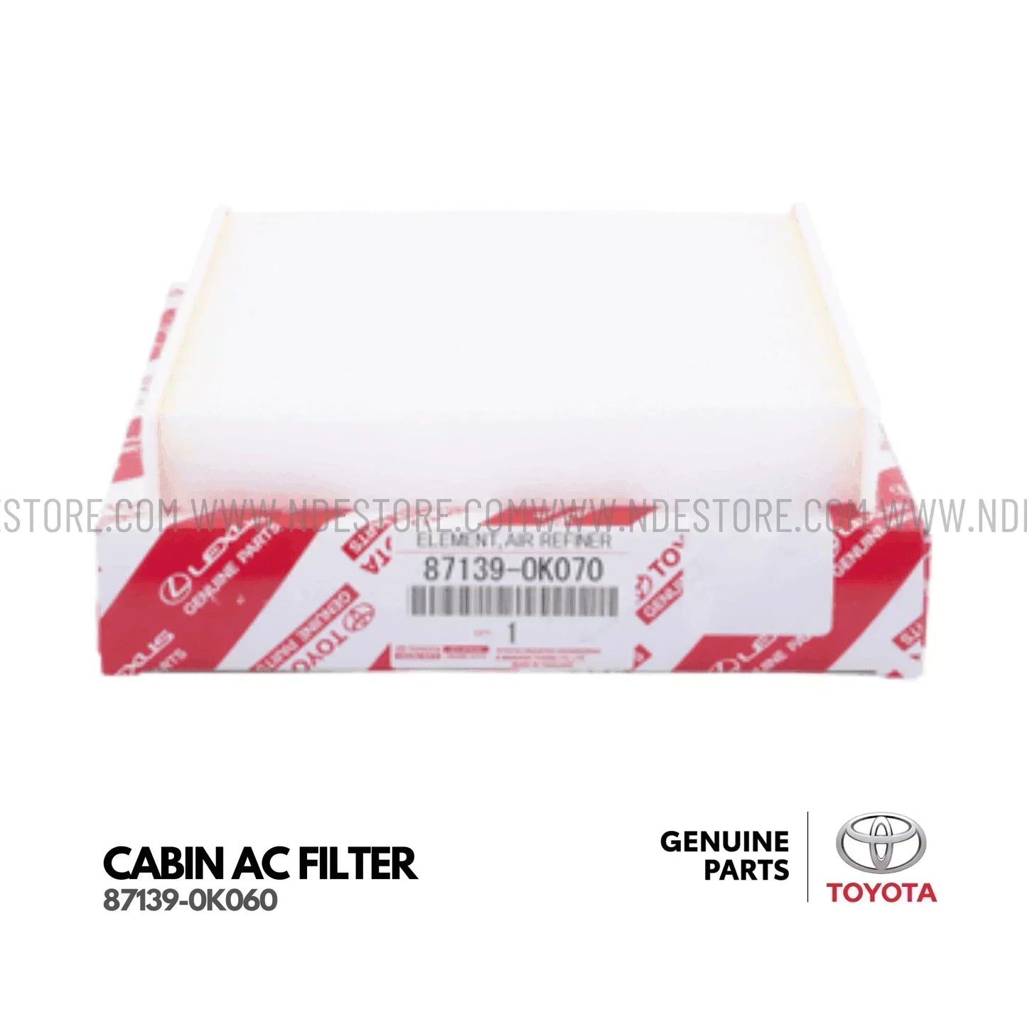 CABIN AC FILTER GENUINE FOR HILUX ROCCO - ndestore.com