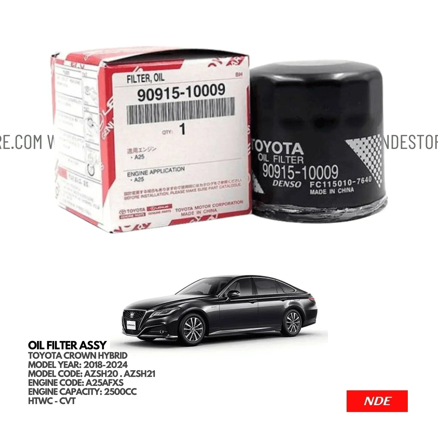 OIL FILTER FOR TOYOTA CROWN HYBRID (2018-2024) - ndestore.com