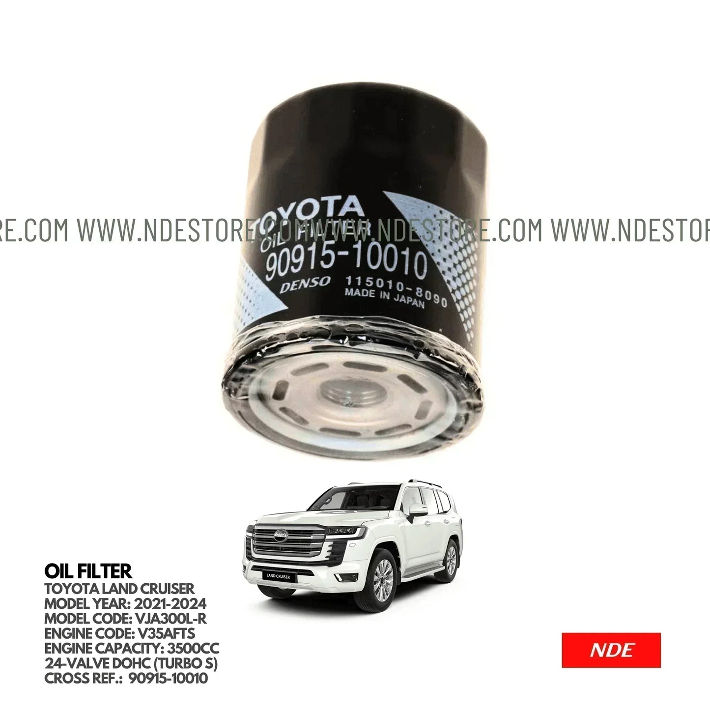 OIL FILTER FOR TOYOTA LAND CRUISER (2021-2025) - ndestore.com