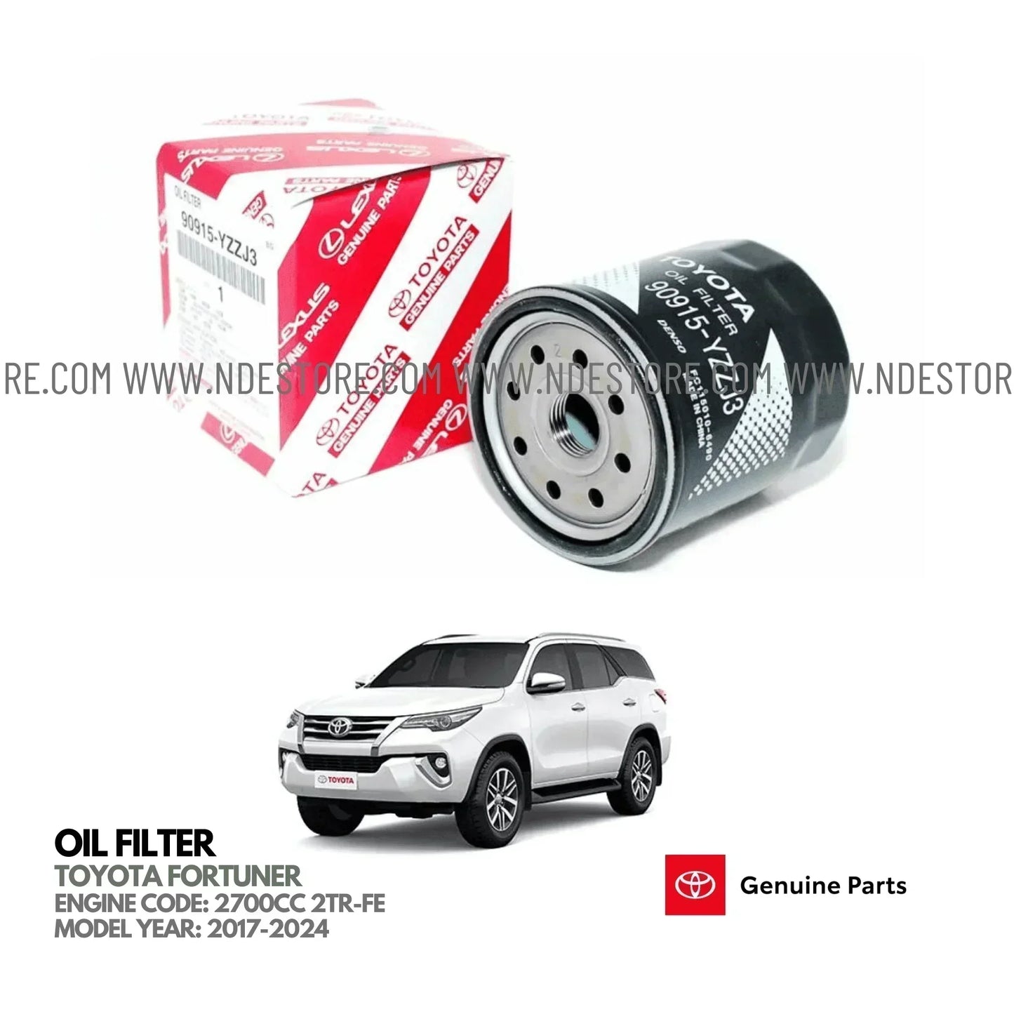 OIL FILTER ASSY FOR TOYOTA FORTUNER (2016-2025) - ndestore.com