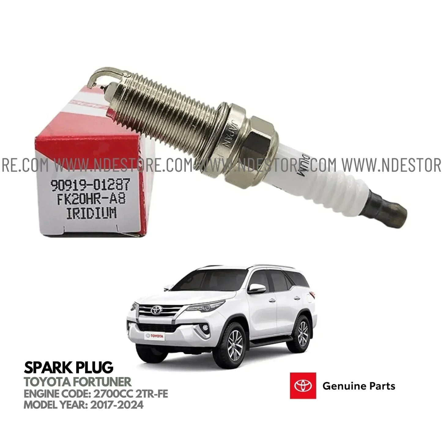 SPARK PLUG GENUINE FOR TOYOTA FORTUNER (2016-2018) - ndestore.com