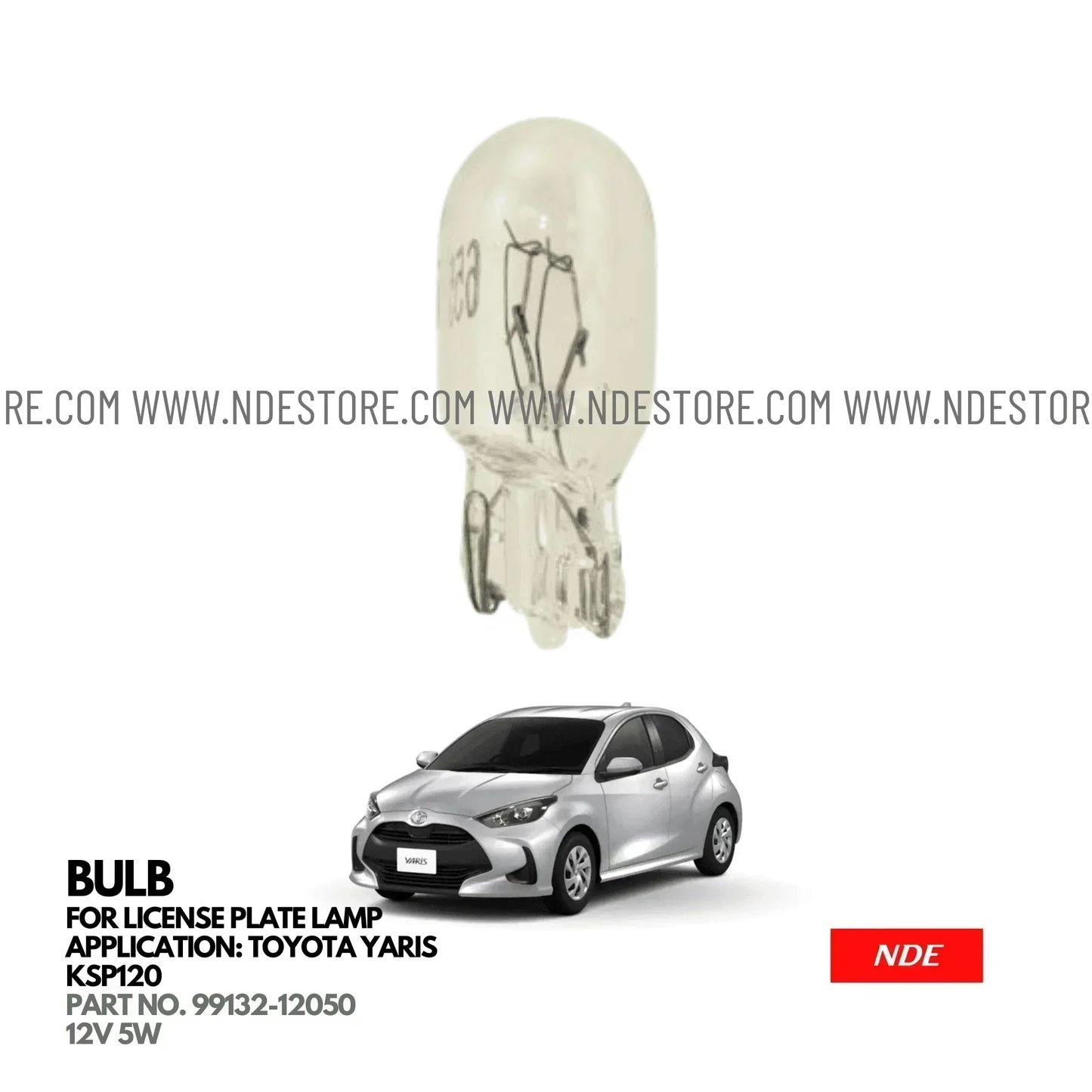 BULB LICENSE PLATE LAMP FOR TOYOTA YARIS KSP210 JDM (2020-2025) - ndestore.com