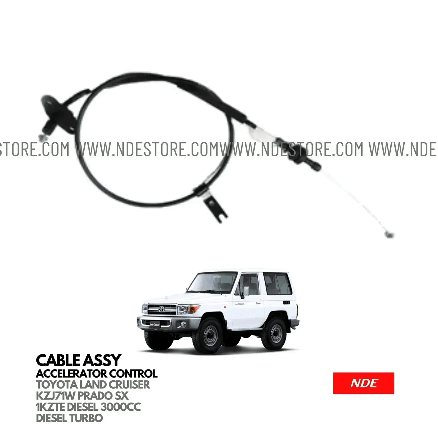 CABLE ASSY ACCELERATOR CONTROL FOR TOYOTA LAND CRUISER (KZJ71) - ndestore.com