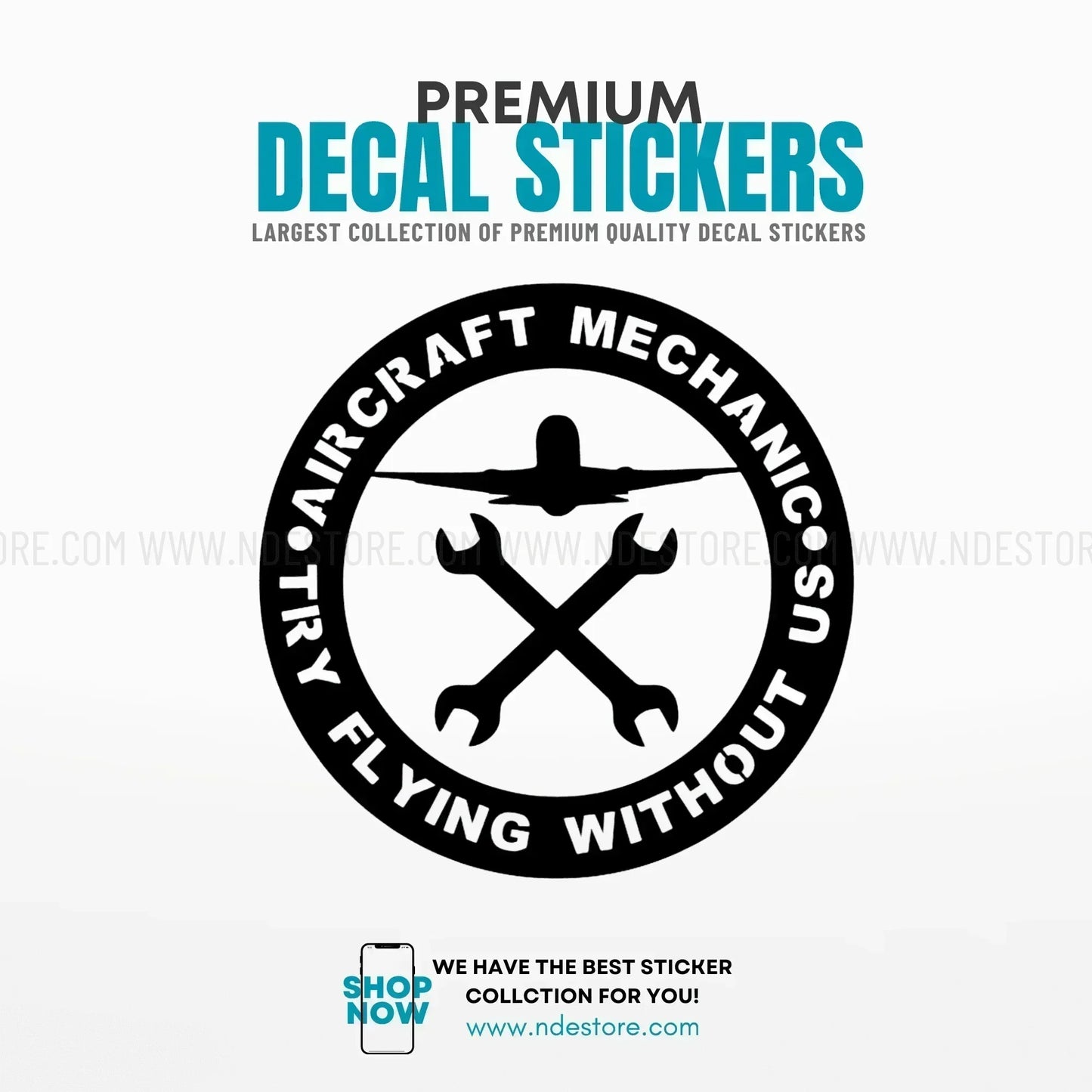 STICKER AIRCRAFT MECHANIC - ndestore.com