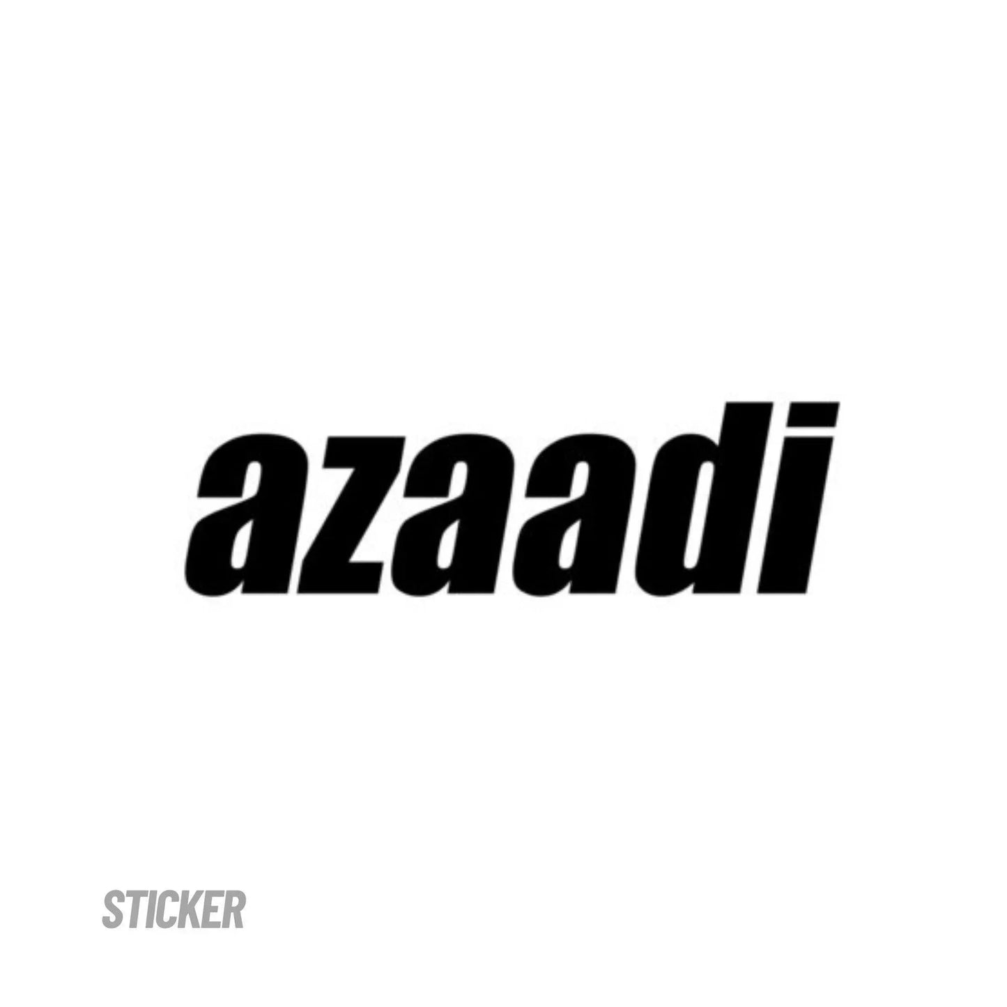 STICKER AZAADI - ndestore.com