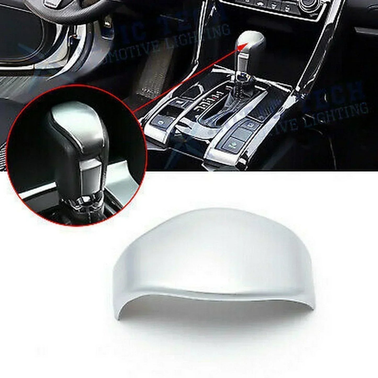 GEAR SHIFT CHROME TRIM KNOB FOR HONDA CIVIC (2016-2020) - ndestore.com
