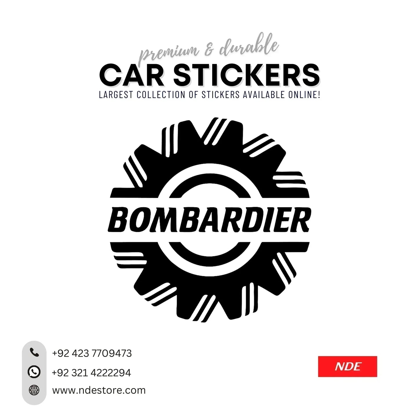 STICKER BOMBARDIER - ndestore.com