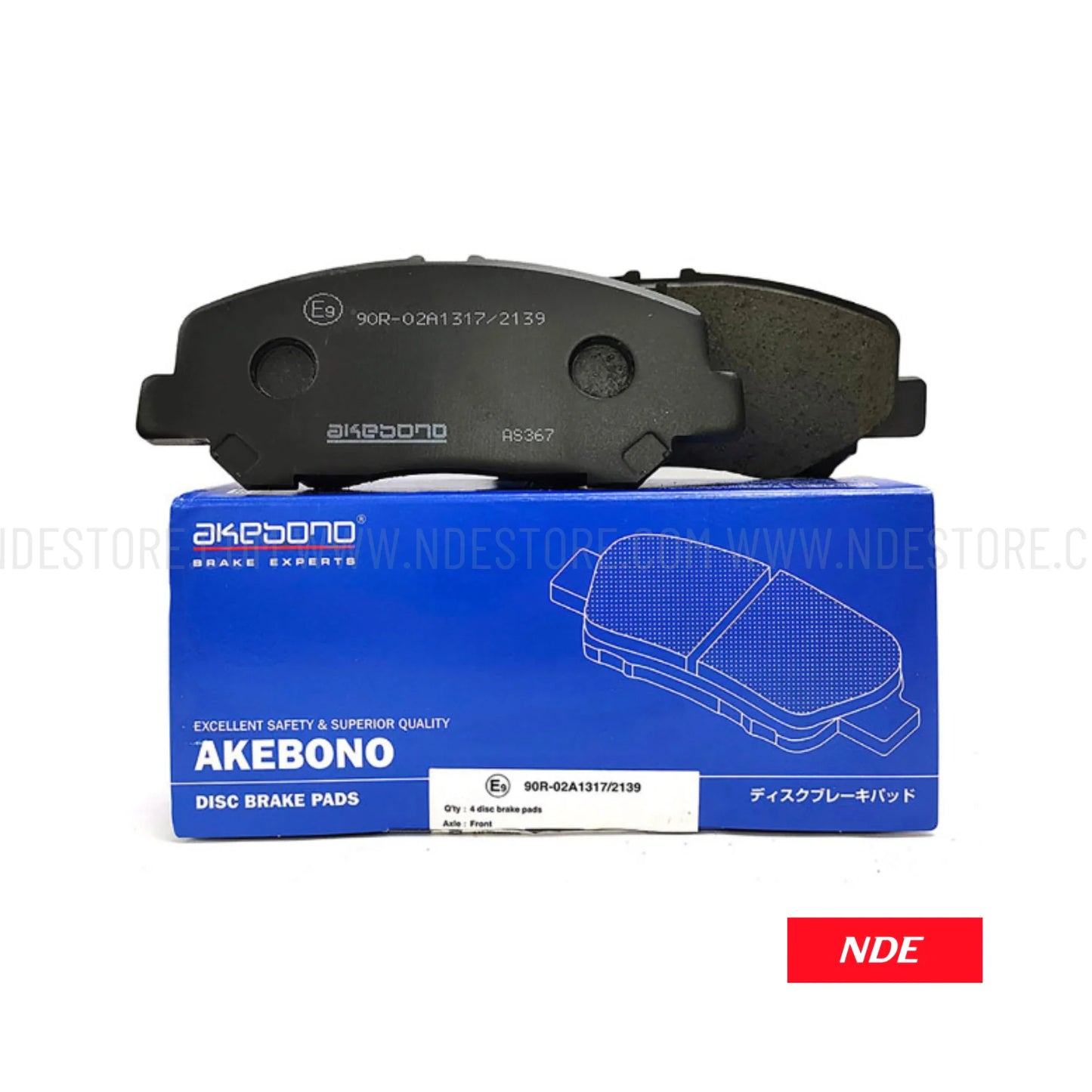 BRAKE DISC PAD SET FRONT AKEBONO FOR TOYOTA PASSO - ndestore.com