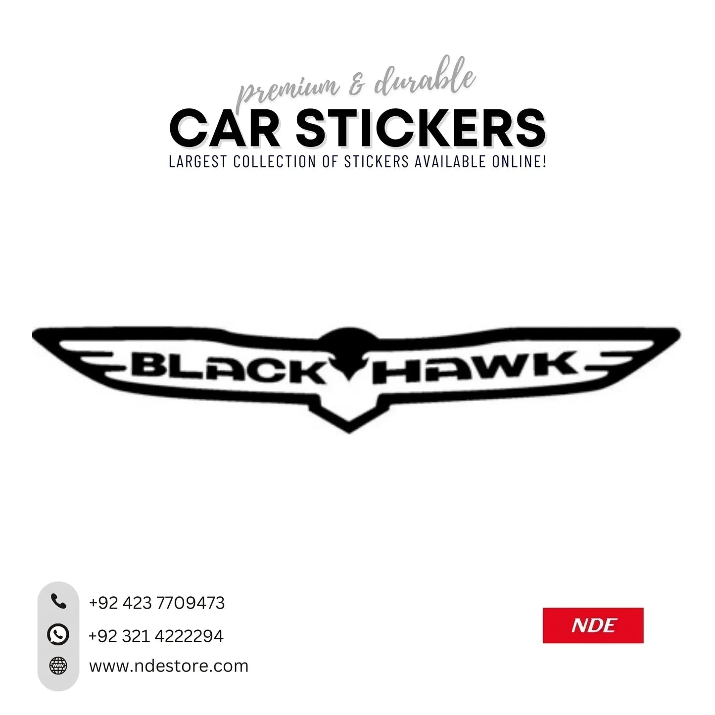 STICKER BLACK HAWK - ndestore.com