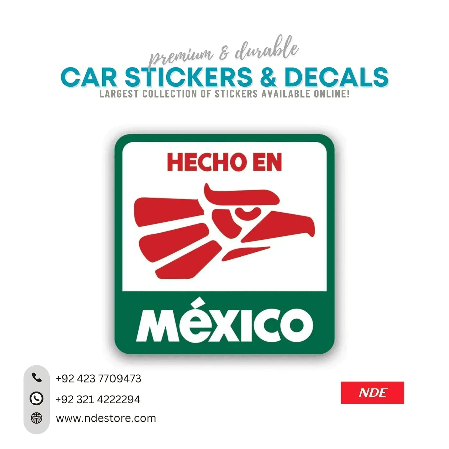 STICKER HECHO EN MEXICO - ndestore.com