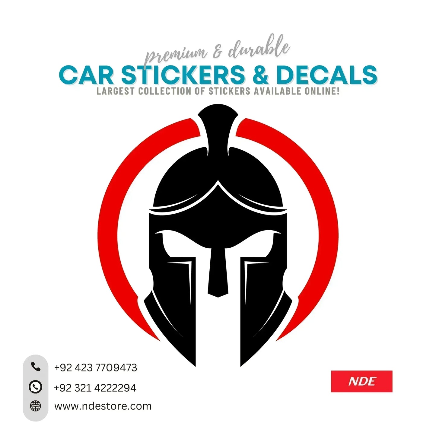 STICKER KNIGHT (RED & BLACK) - ndestore.com