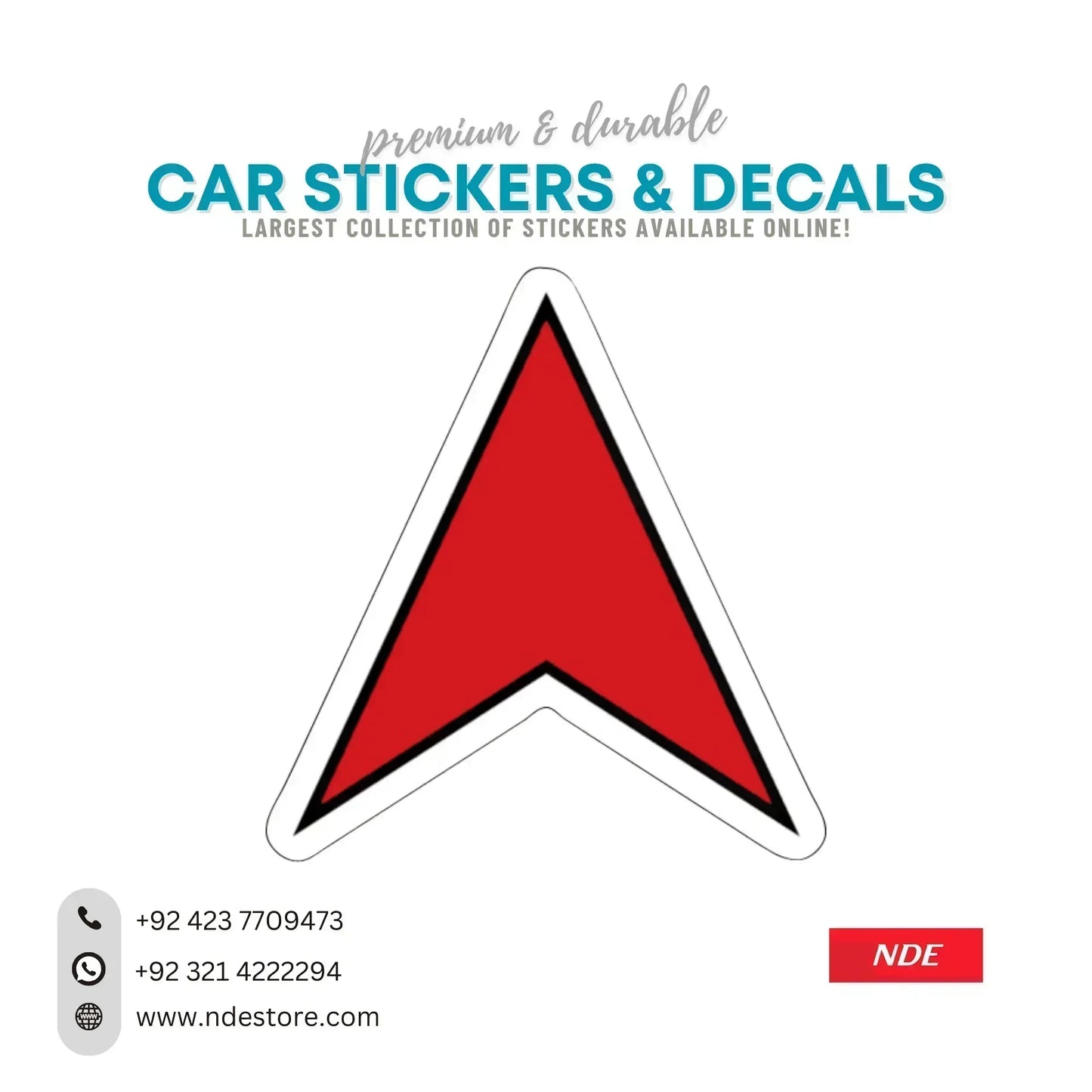 STICKER RED ARROW - ndestore.com