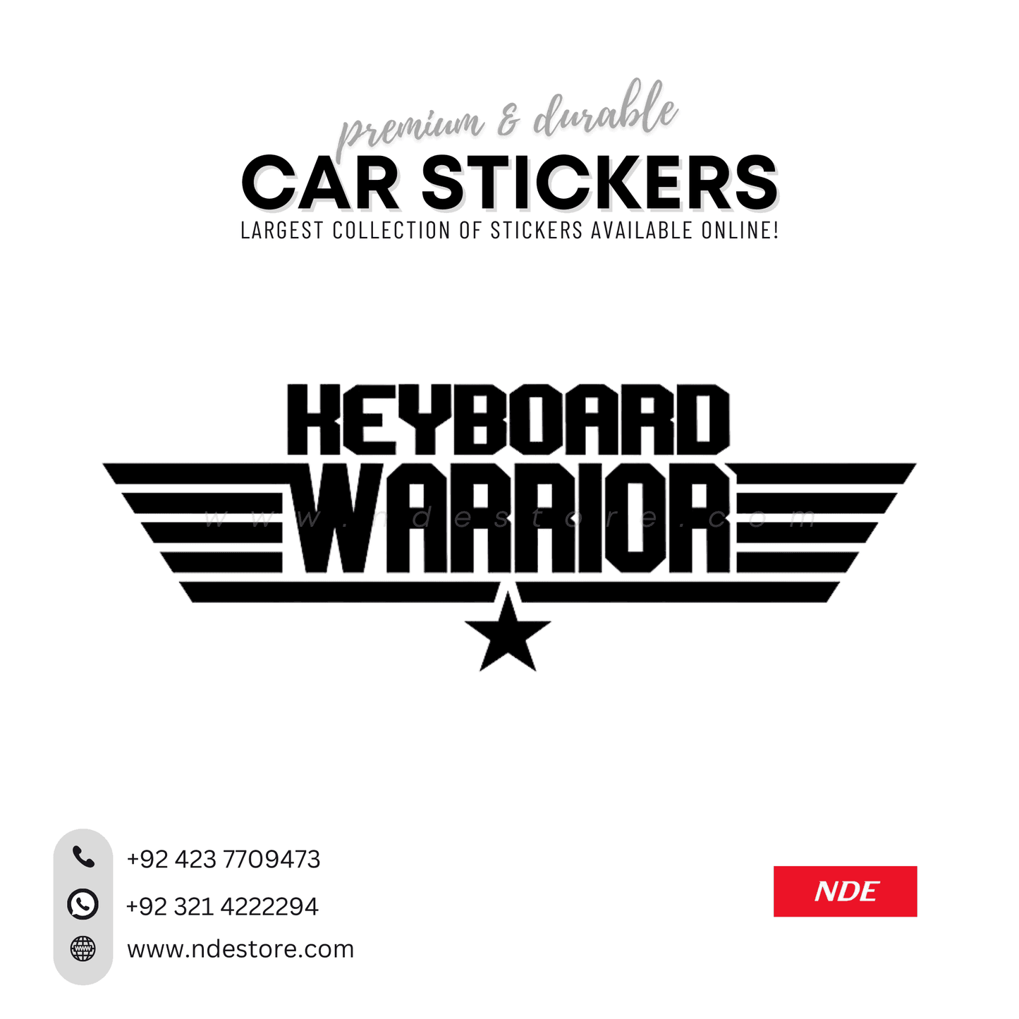 STICKER KEYBOARD WARIROR - ndestore.com