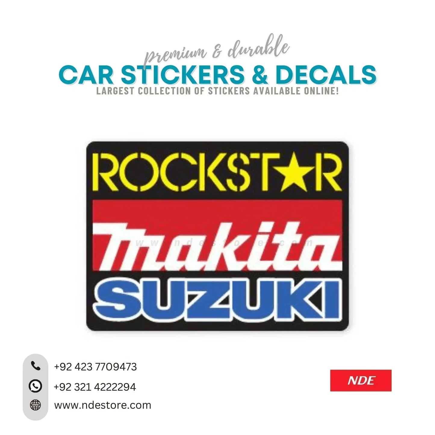 STICKER ROCKSTAR MAKITA SUZUKI - ndestore.com
