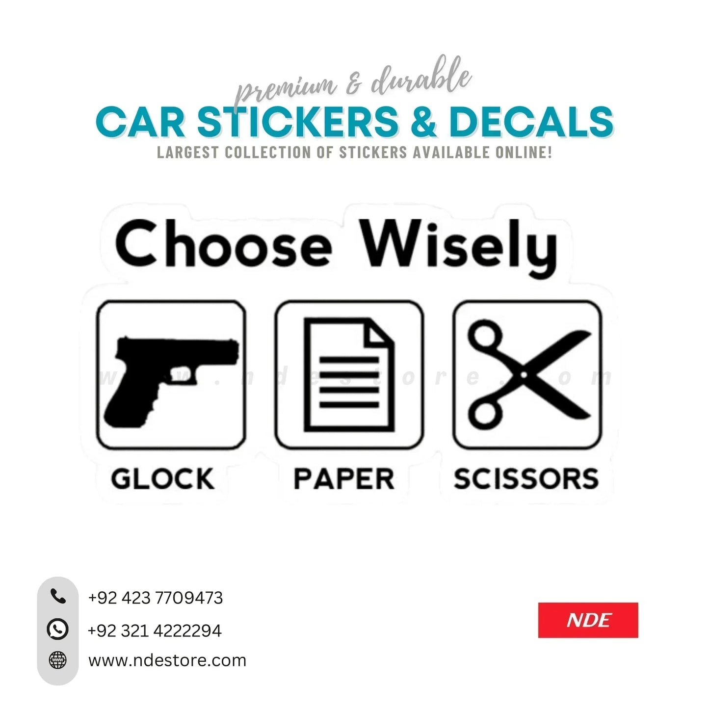 STICKER CHOSE WISELY - ndestore.com