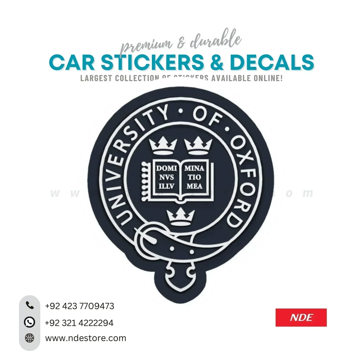 STICKER UNIVERSITY OF OXFORD - ndestore.com