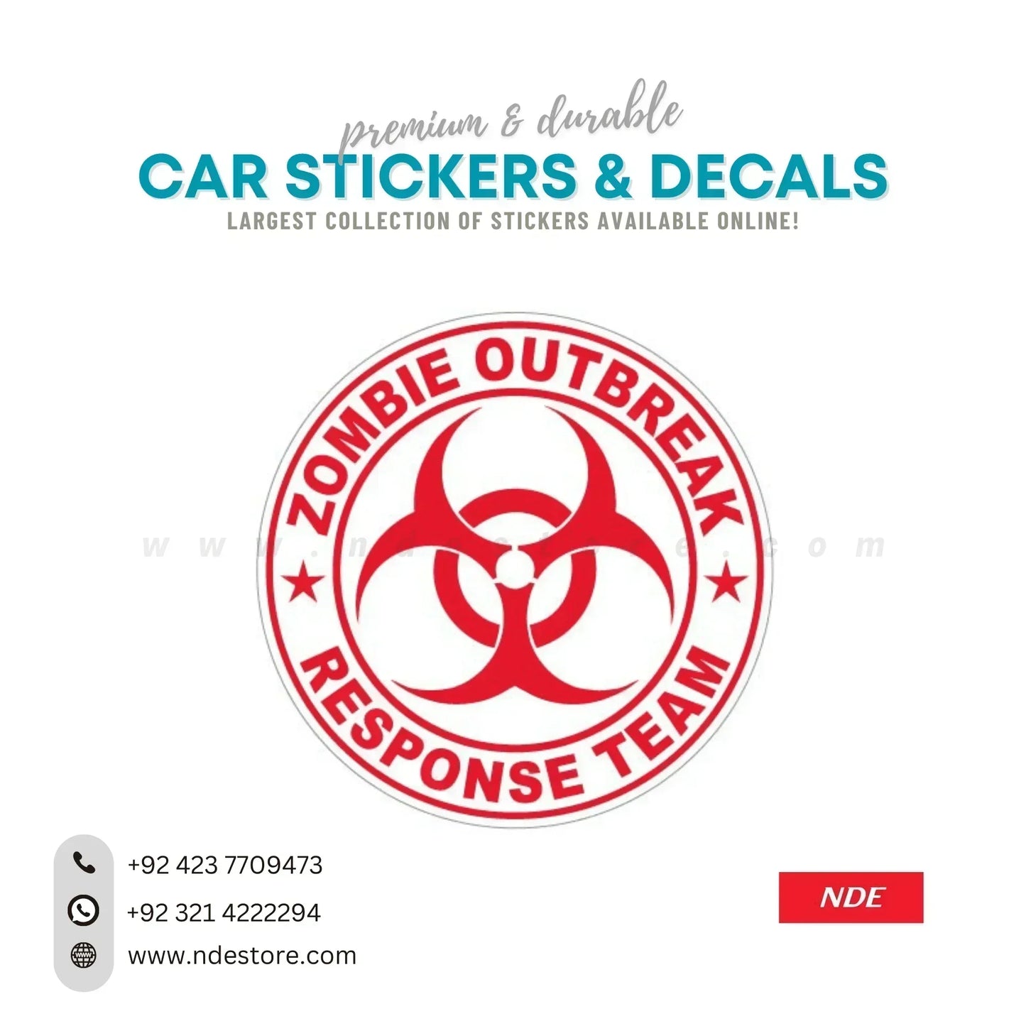 STICKER ZOMBIE OUTBREAK - ndestore.com