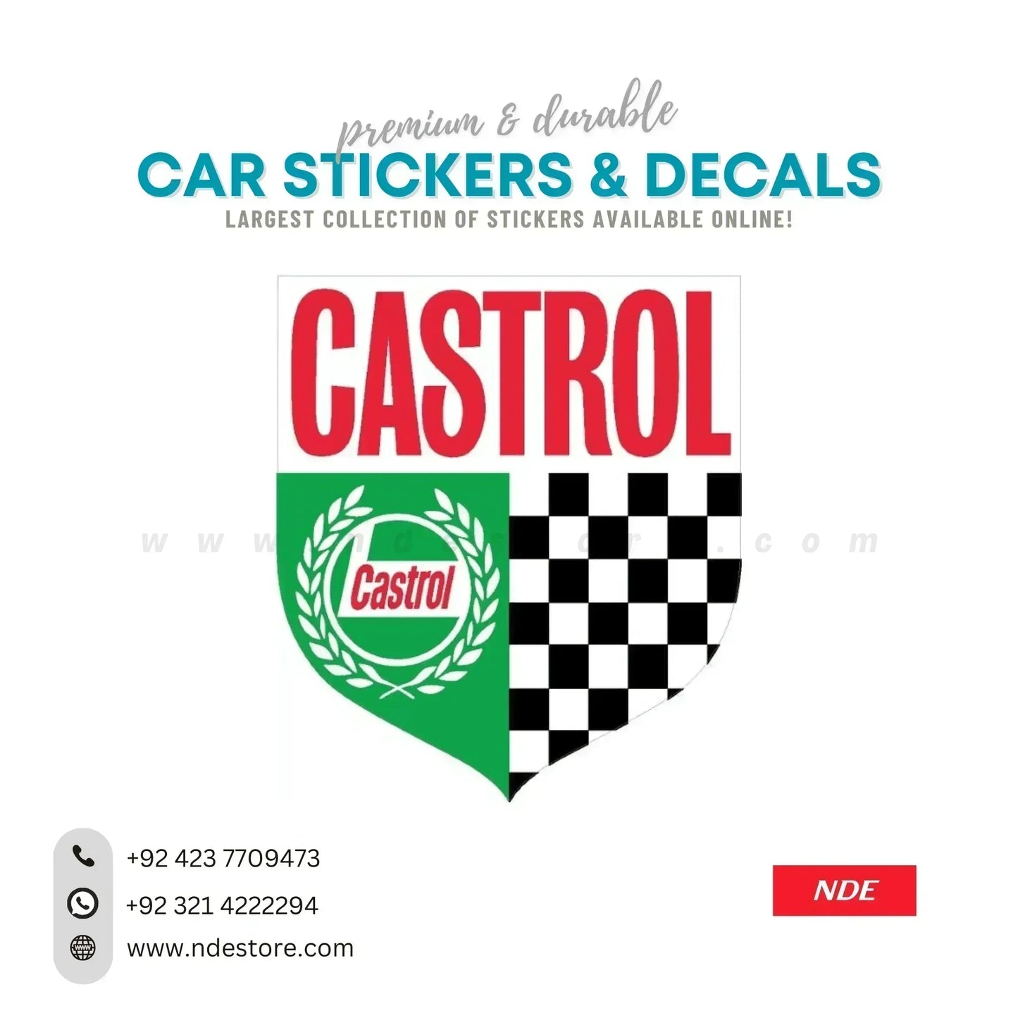 STICKER CASTROL FLAG - ndestore.com