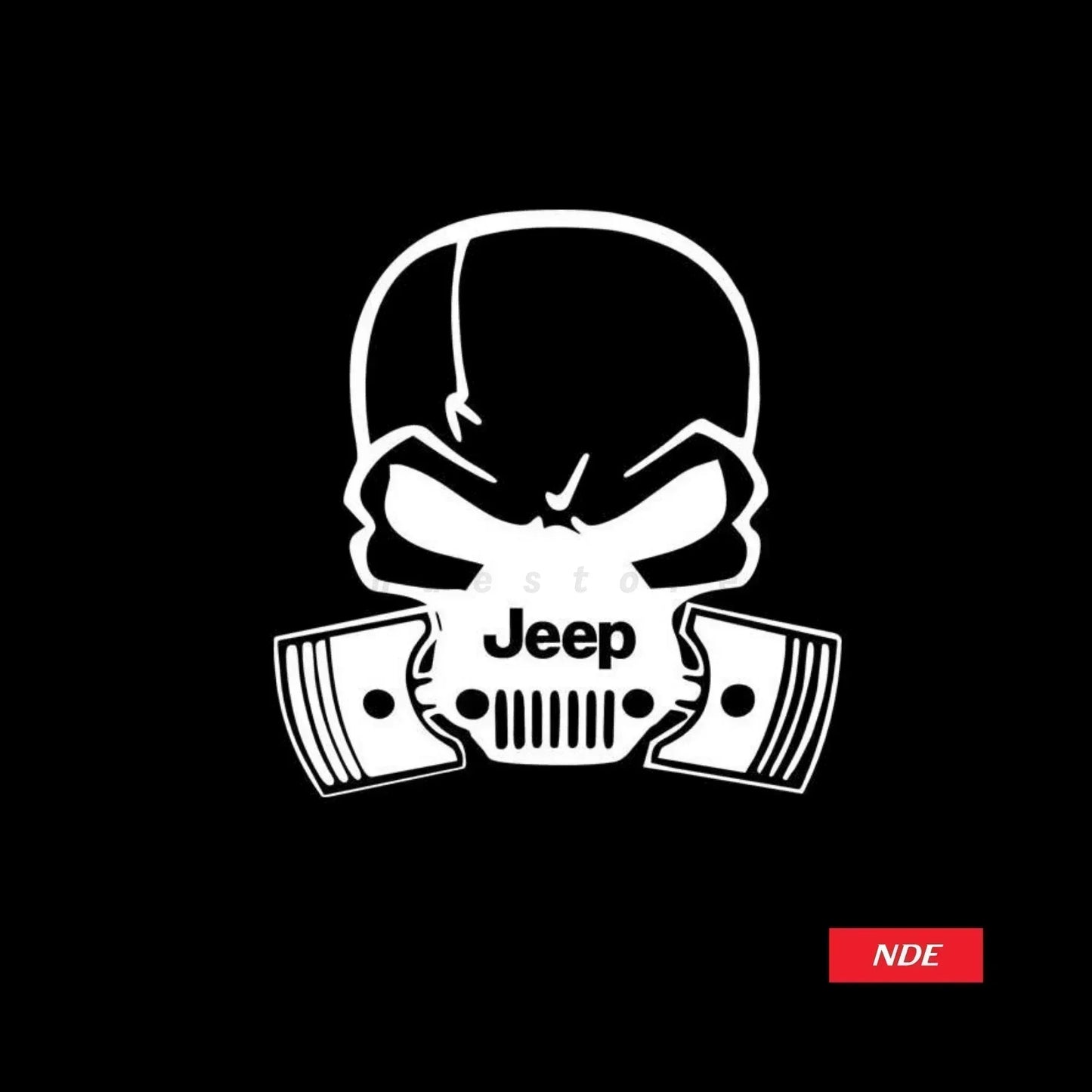 STICKER JEEP SKULL MASKED (SJ017) - ndestore.com