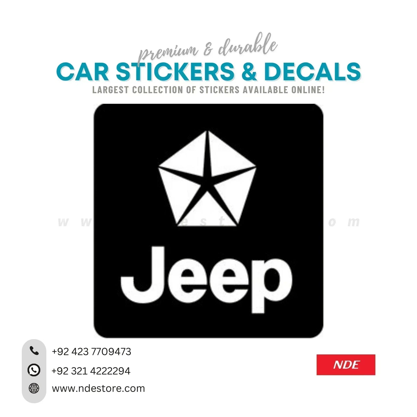 STICKER JEEP LOGO (SJ014) - ndestore.com