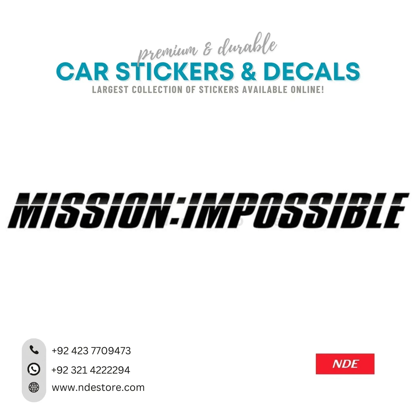 STICKER MISSION IMPOSIBLE - ndestore.com
