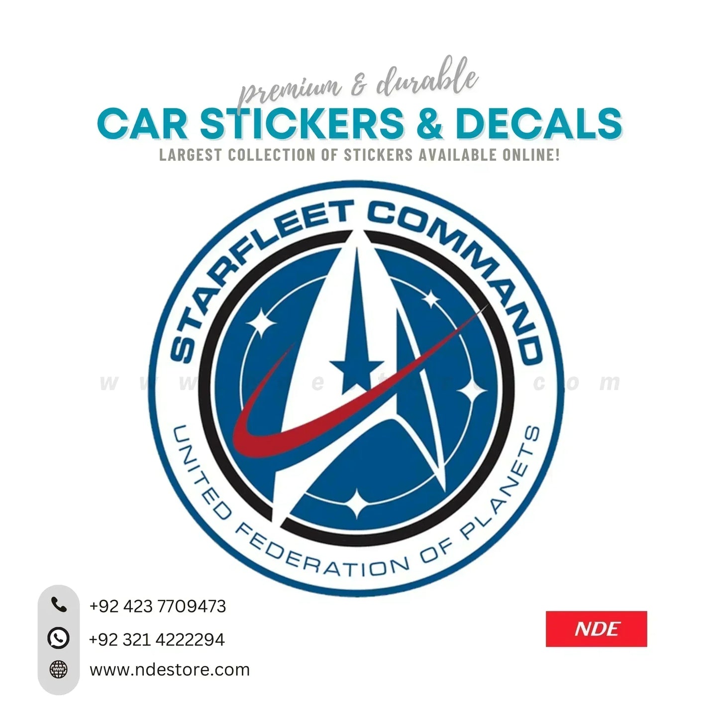STICKER STARFLEET COMMAND - ndestore.com
