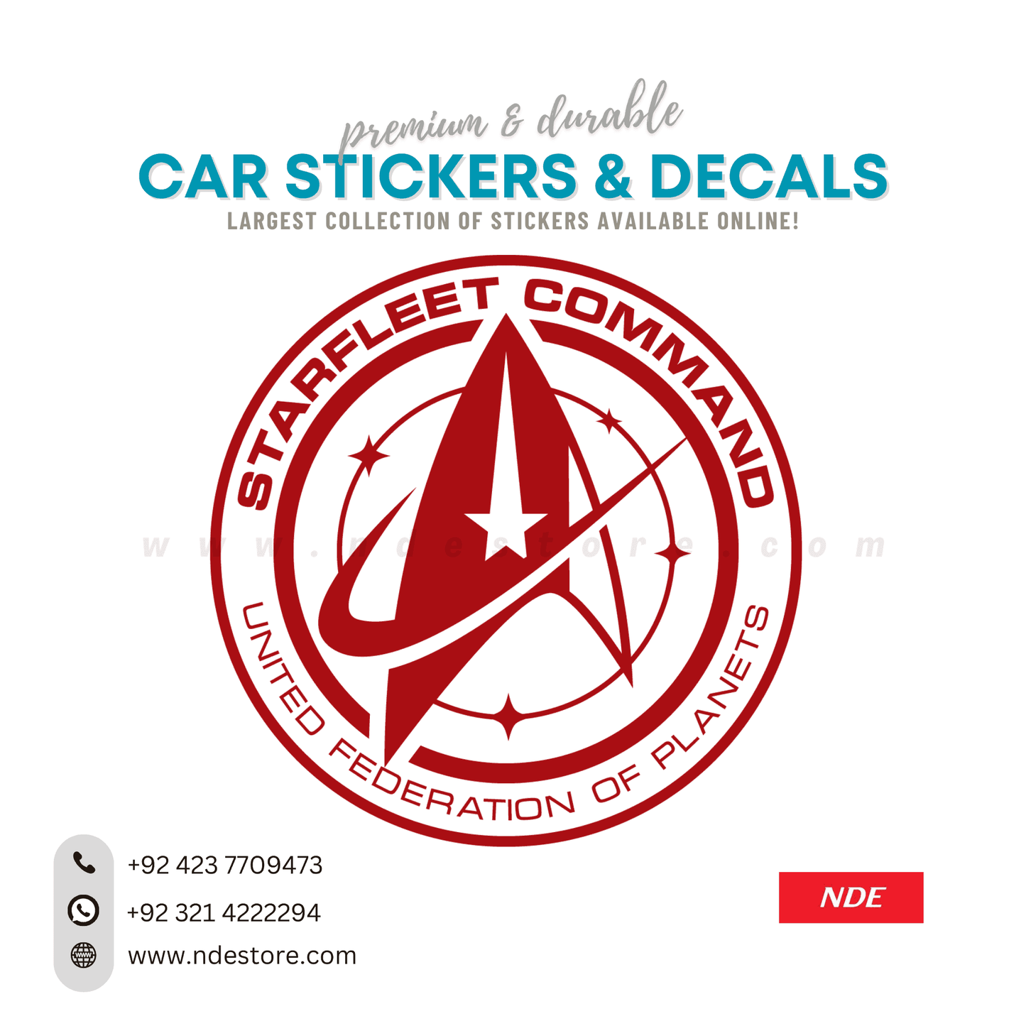STICKER STARFLEET COMMAND - ndestore.com