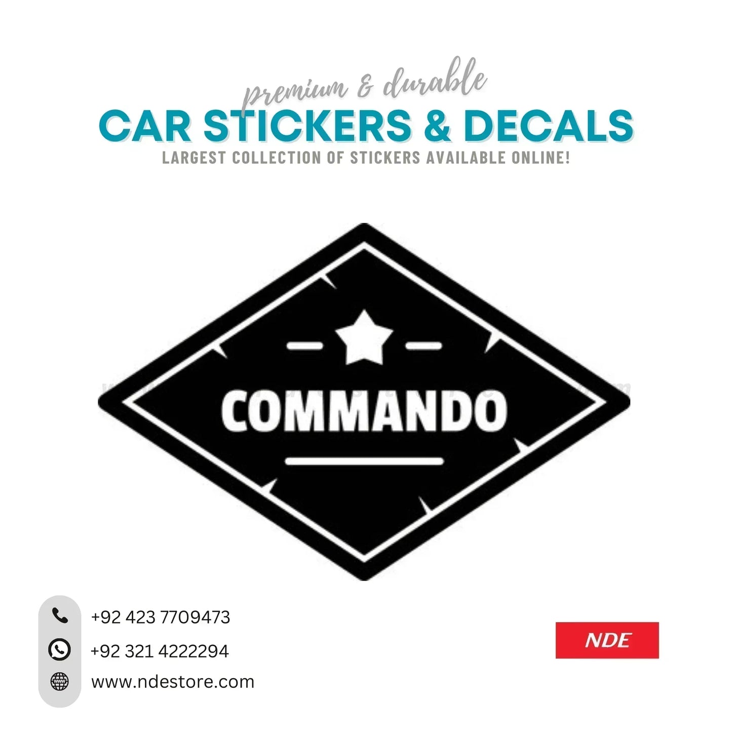 STICKER COMMANDO - ndestore.com