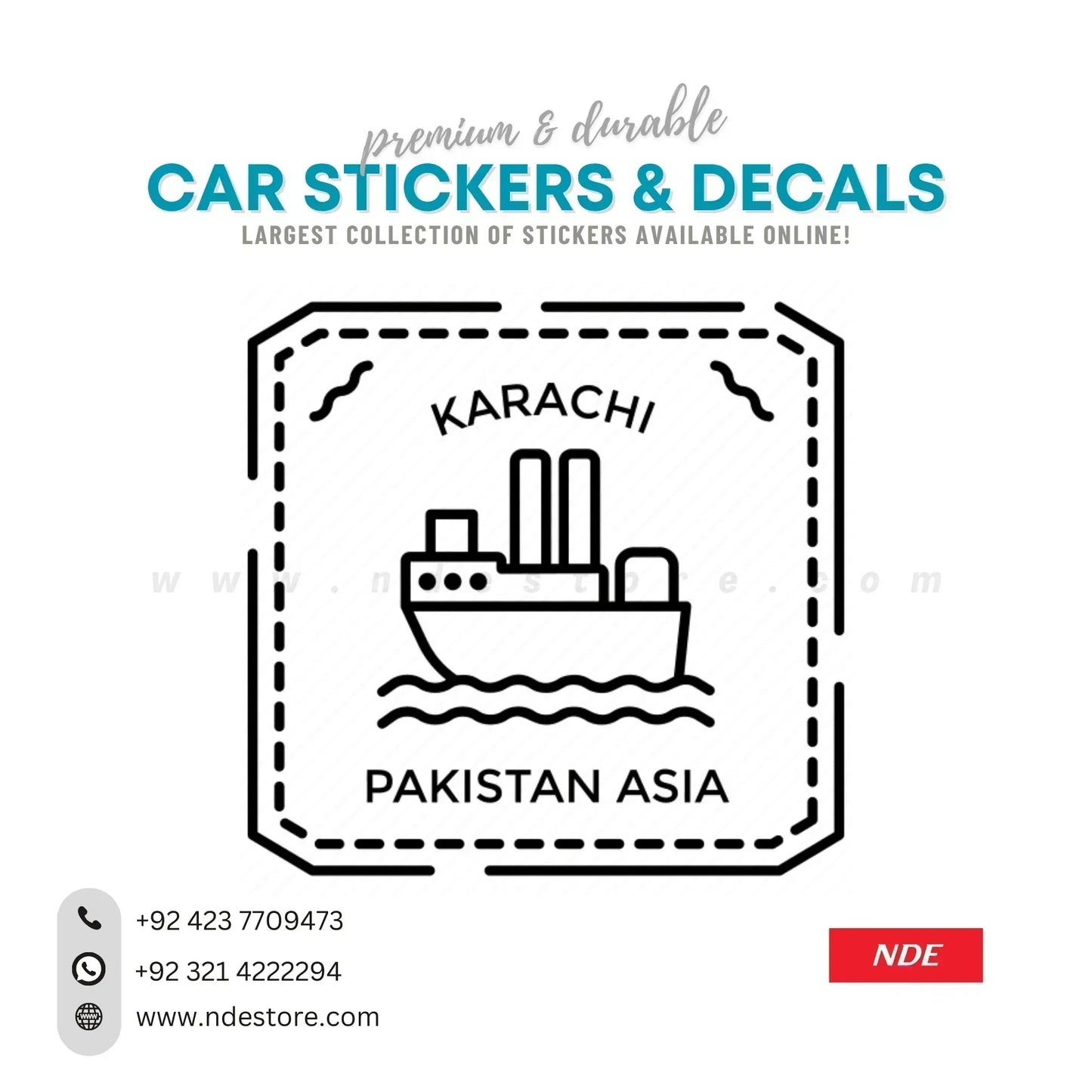 STICKER KARACHI PAKISTAN ASIA - ndestore.com