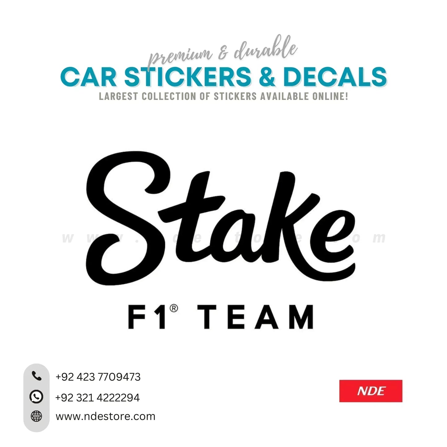 STICKER STAKE F1 TEAM - ndestore.com