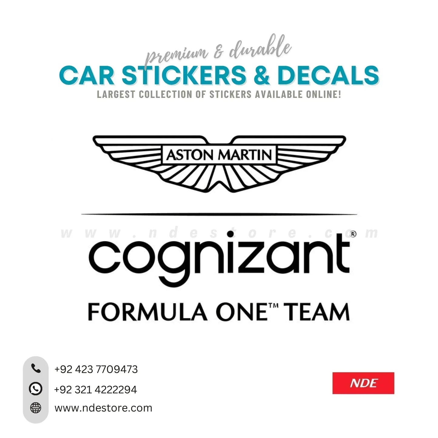 STICKER ASTON MARTIN F1 TEAM - ndestore.com