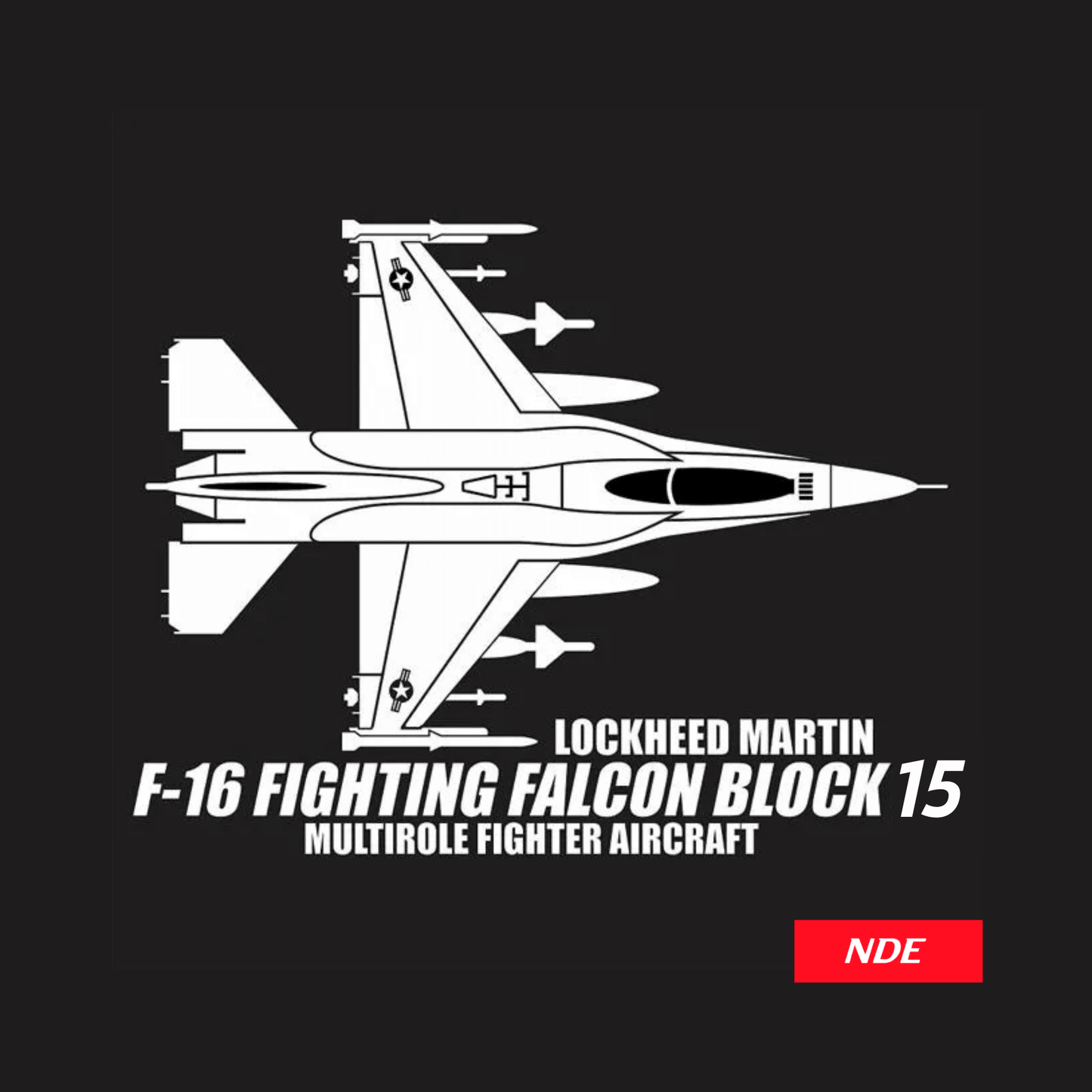 STICKER JET F16 FIGHTING FALCON - ndestore.com